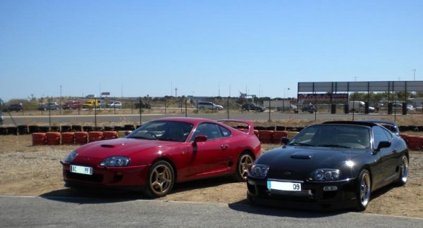 The only time I've seen two French-plated Supras together!