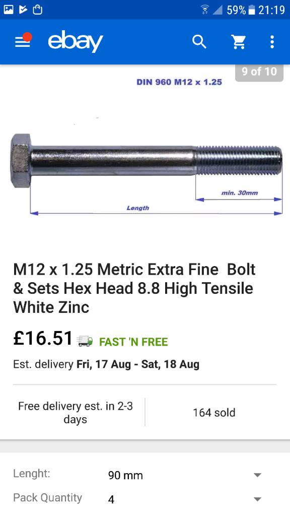 What Size Bolts For Engine Stand  