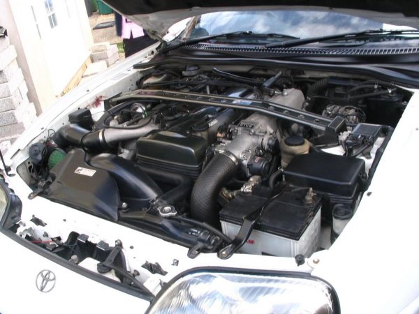 My engine bay after i cleaned it.