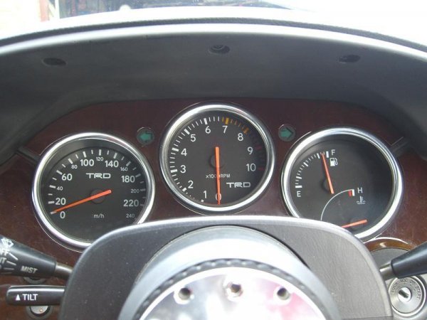 Dials TRD 240MPH, TRD 10000 RPM