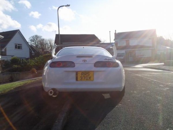 with the new TRD wing with carbon blade,also new HKS Ti exhaust with silencer(to keep the neighbours