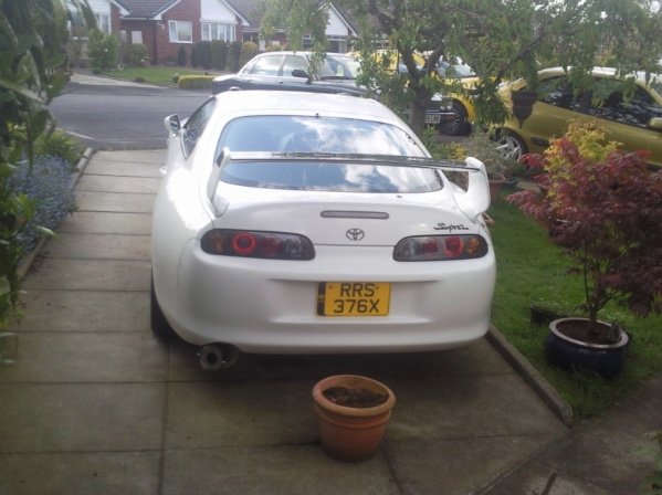 recent rear shot,still have the HKS TI bung in to keep the neighbours happy!