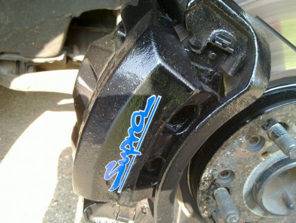 Repainted Caliper Close up