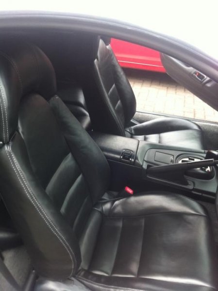 Seats re-trimmed
