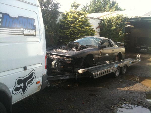 my poor mkiii turbo going to the scrap yard in the sky