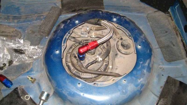 new fuel line from the pump