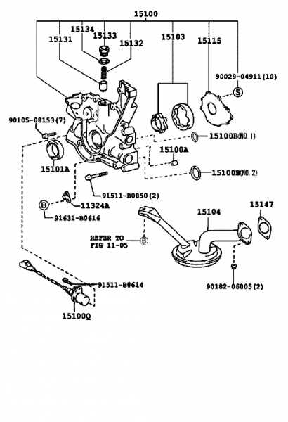 Listed by Toyodiy as 2JZA80 GE VVT-i oil pump. (8.5:1)

This pump has Crank Position Sensor and correct oil pressure for GE (no oil squirters) engine.

Part no. 15100-46091