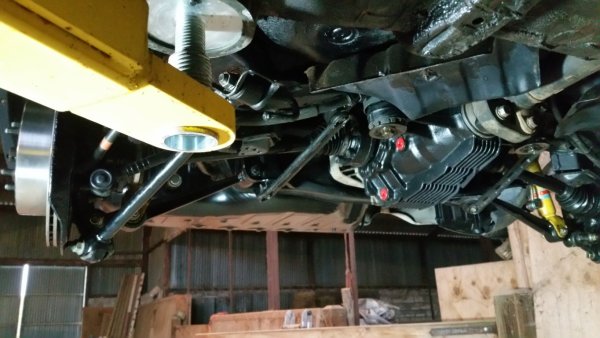 November 2017 - Underside refurb. Galvanised sub frame, new OE arms and bushes