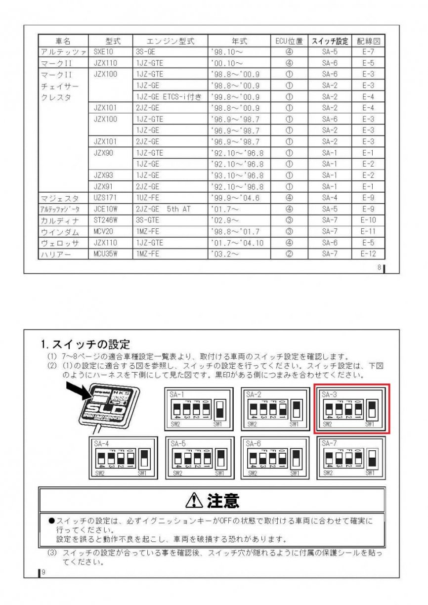 HKS SLD II speed limit defencer installation guide for Tiptronic Supras - mkiv Technical - The