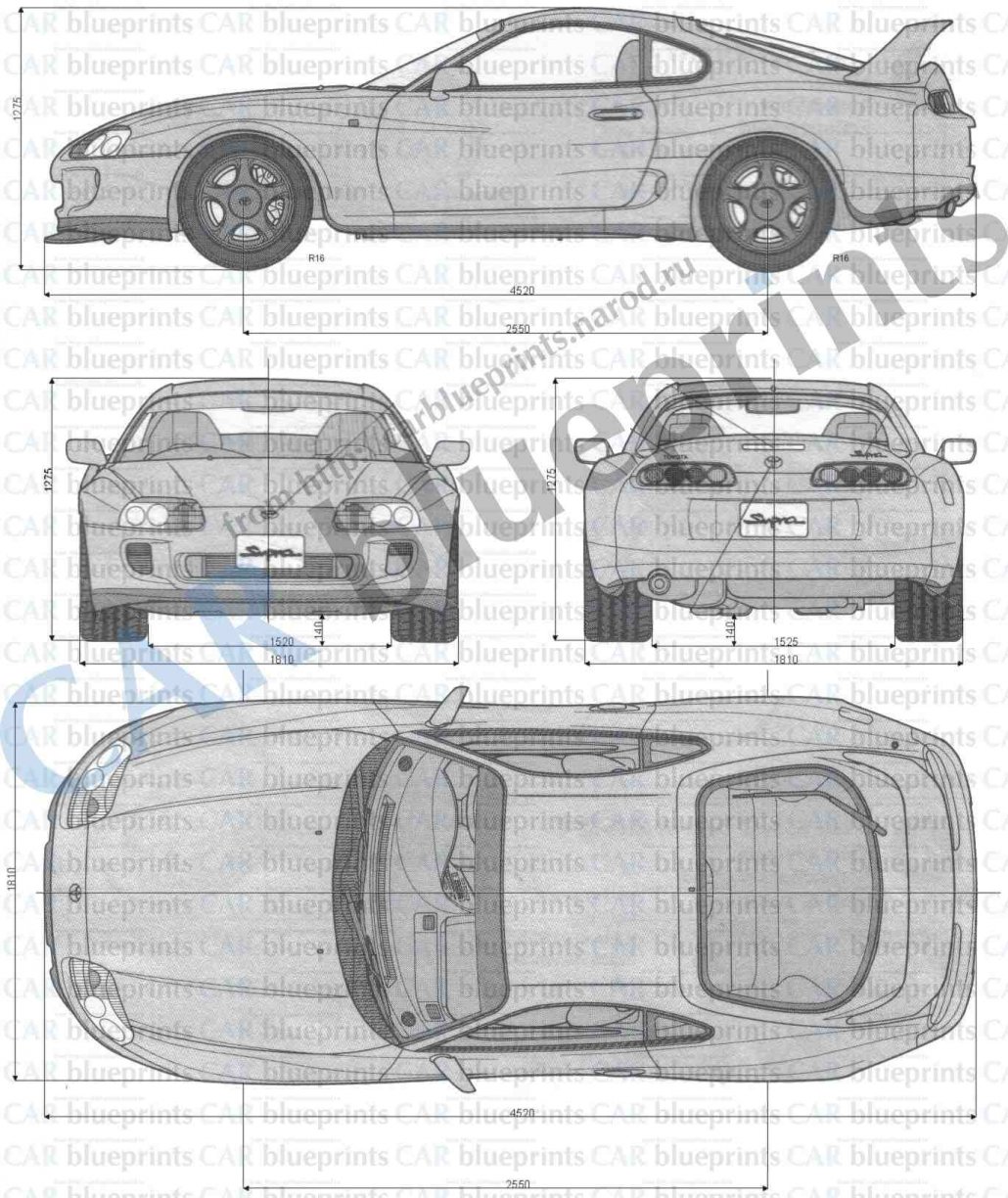 Чертежи тойота супра